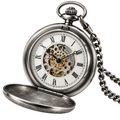 Montre de Poche Mécanique Squelette – Argent Vintage | ORDANMEREG