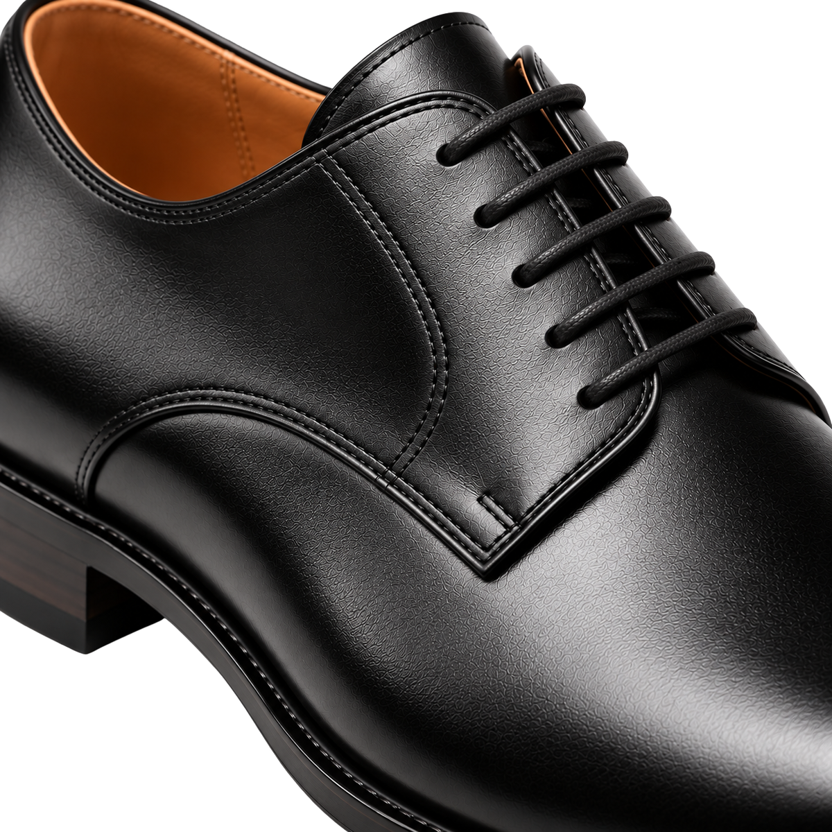 Chaussures Derby en Cuir Premium – Noir Classique | ORDANMEREG