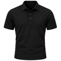Polo en Coton Piqué Premium – Noir Élégant | ORDANMEREG
