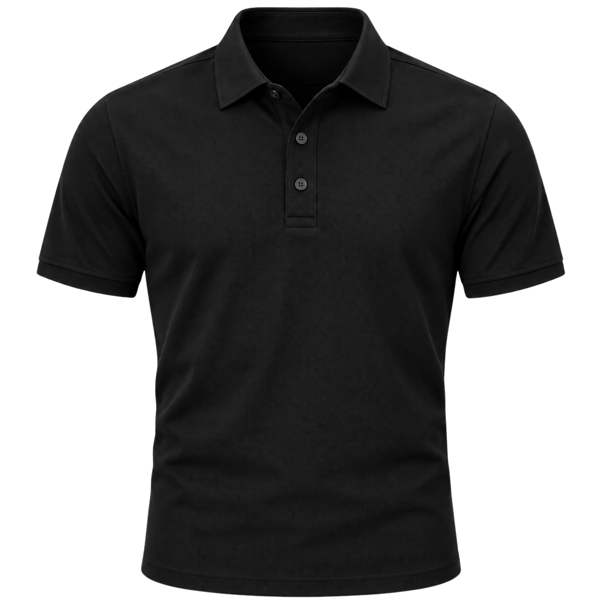 Polo en Coton Piqué Premium – Noir Élégant | ORDANMEREG