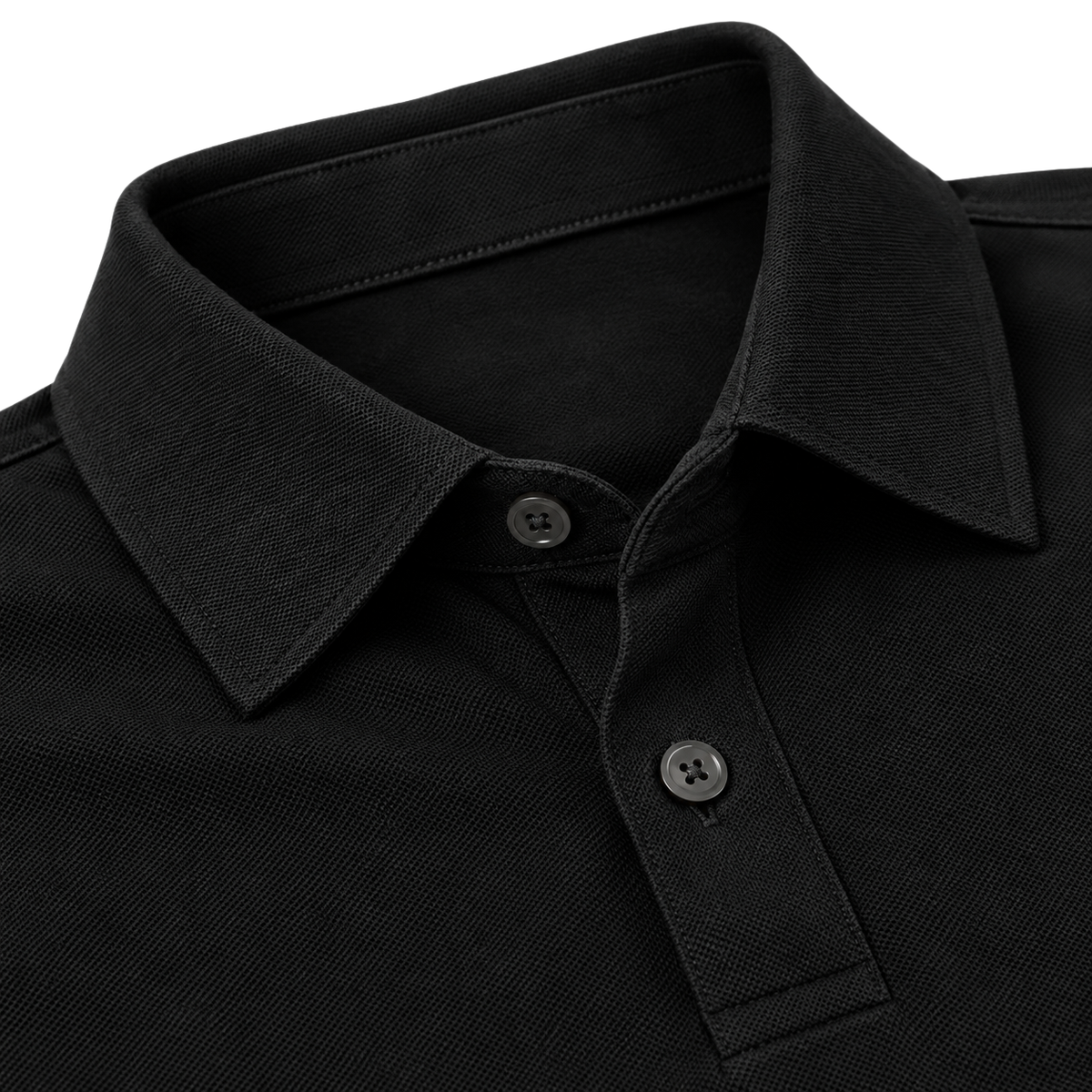 Polo en Coton Piqué Premium – Noir Élégant | ORDANMEREG